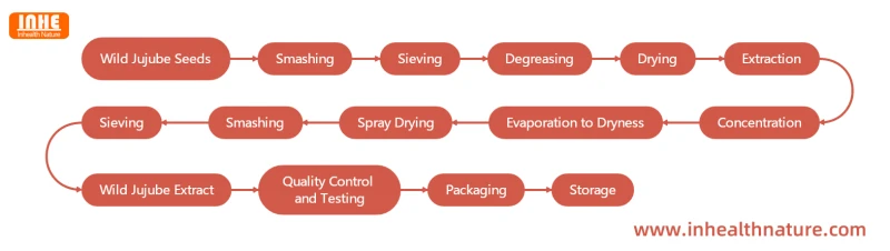 Wild Jujube Extract Flow Chart